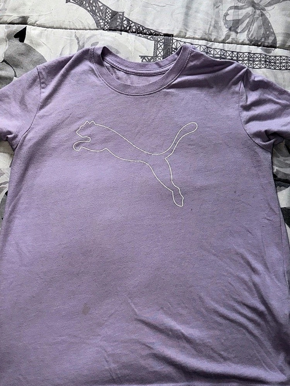 PUMA  Purple Short Sleeve Tee